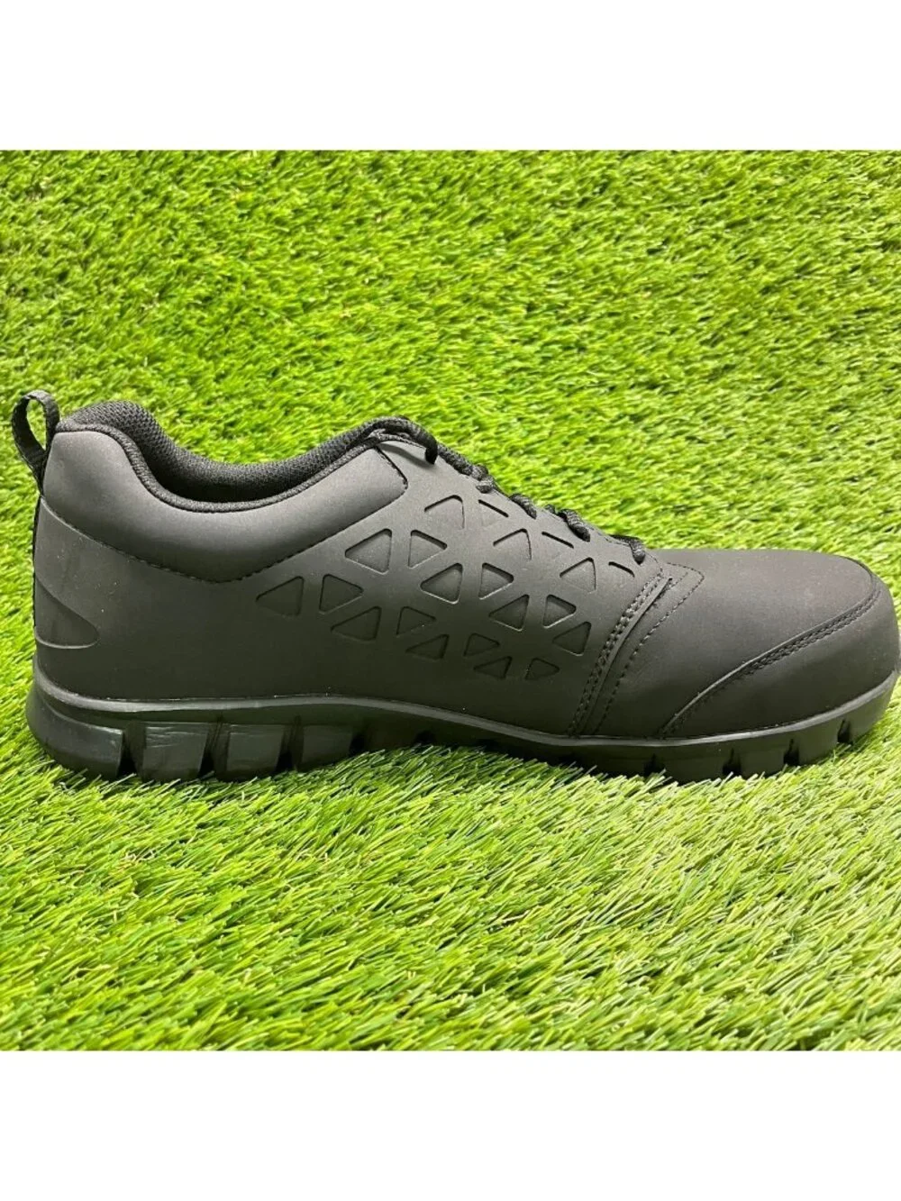 Reebok Sublite Cushion Mens Size 13 Black Composite Toe Safety Work Shoes